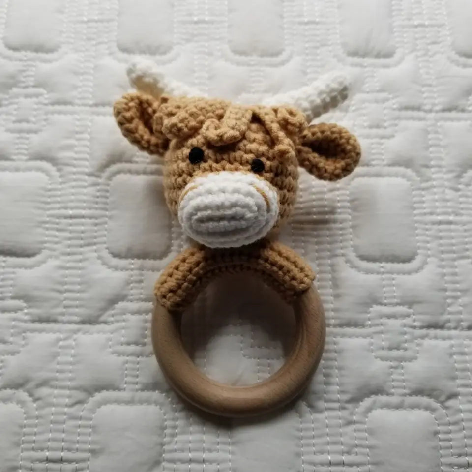 Highland Cow Rattle