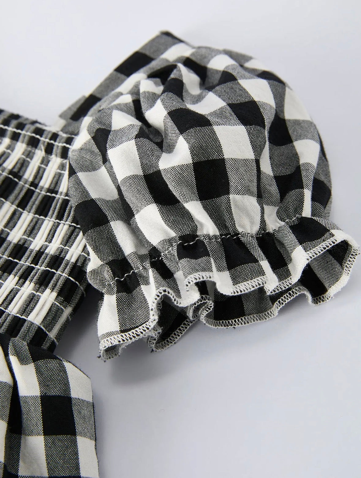 Plaid Smocked Bloomers Set